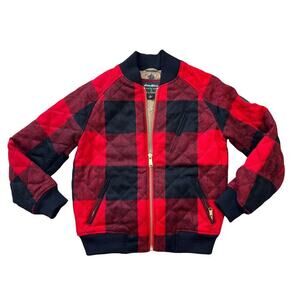 Eddie Bauer Limited Edition Ilaria Urbinati Wool red & black bomber jacket/coat